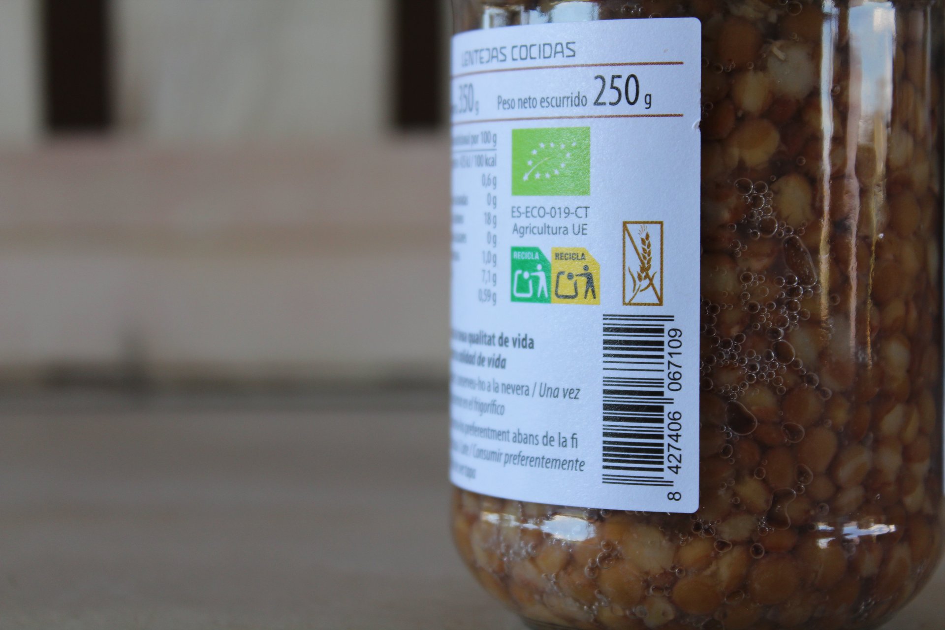 Llegums pot llenties cuites - 350gr - Imatge 2