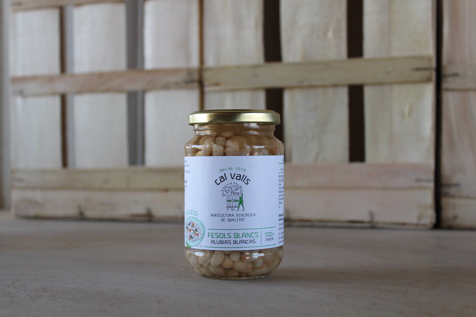 Llegums pot fesols blancs cuits - 350gr